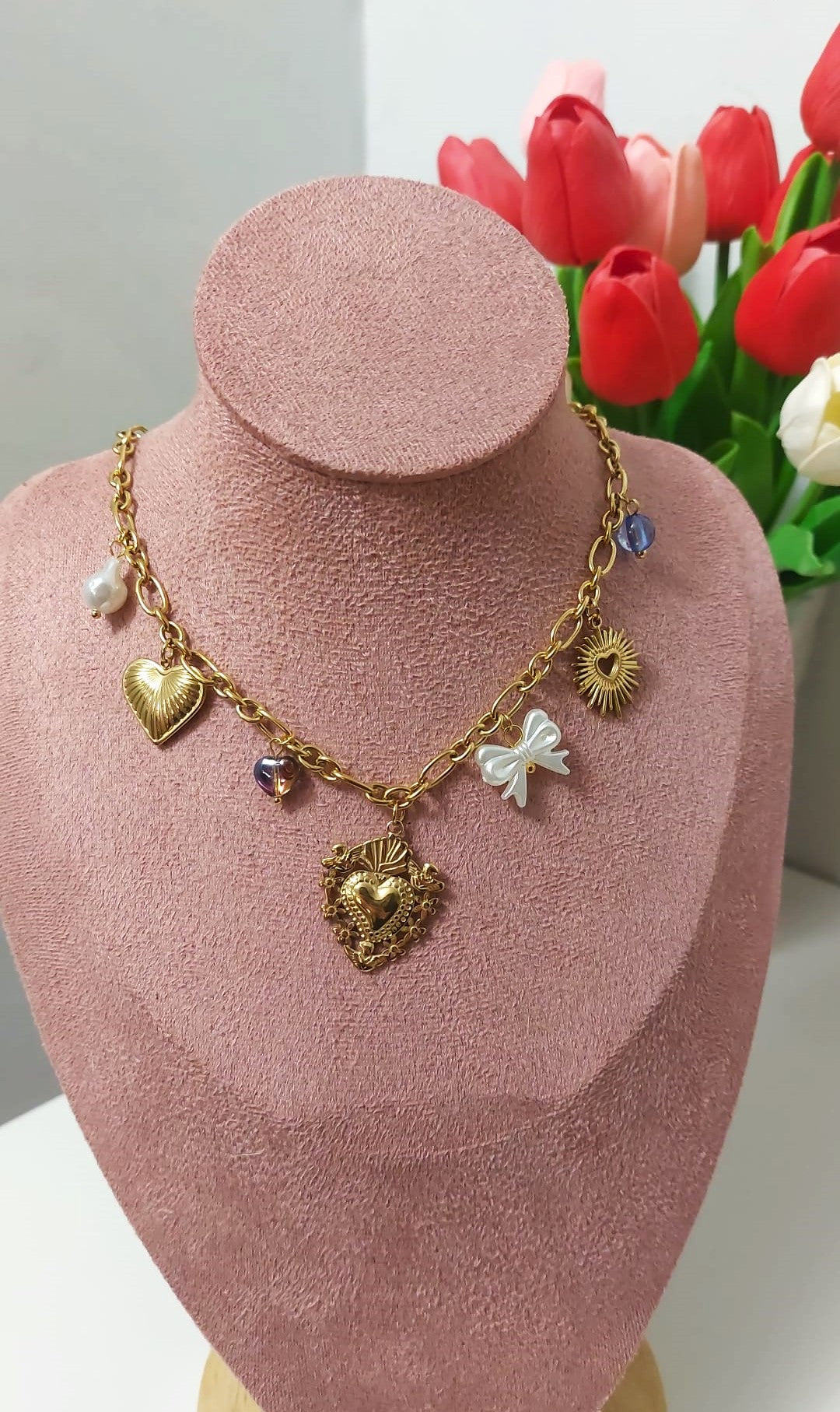 Collana cuore sacro charm