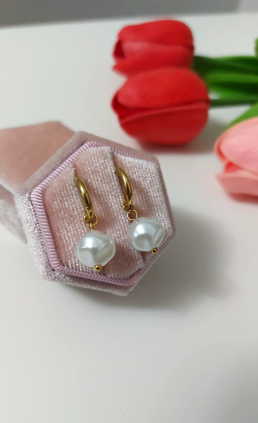 Cerchietti Perla Gold