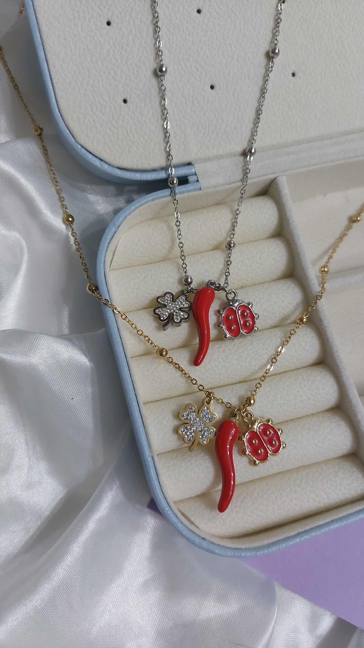 Collana portafortuna crystal