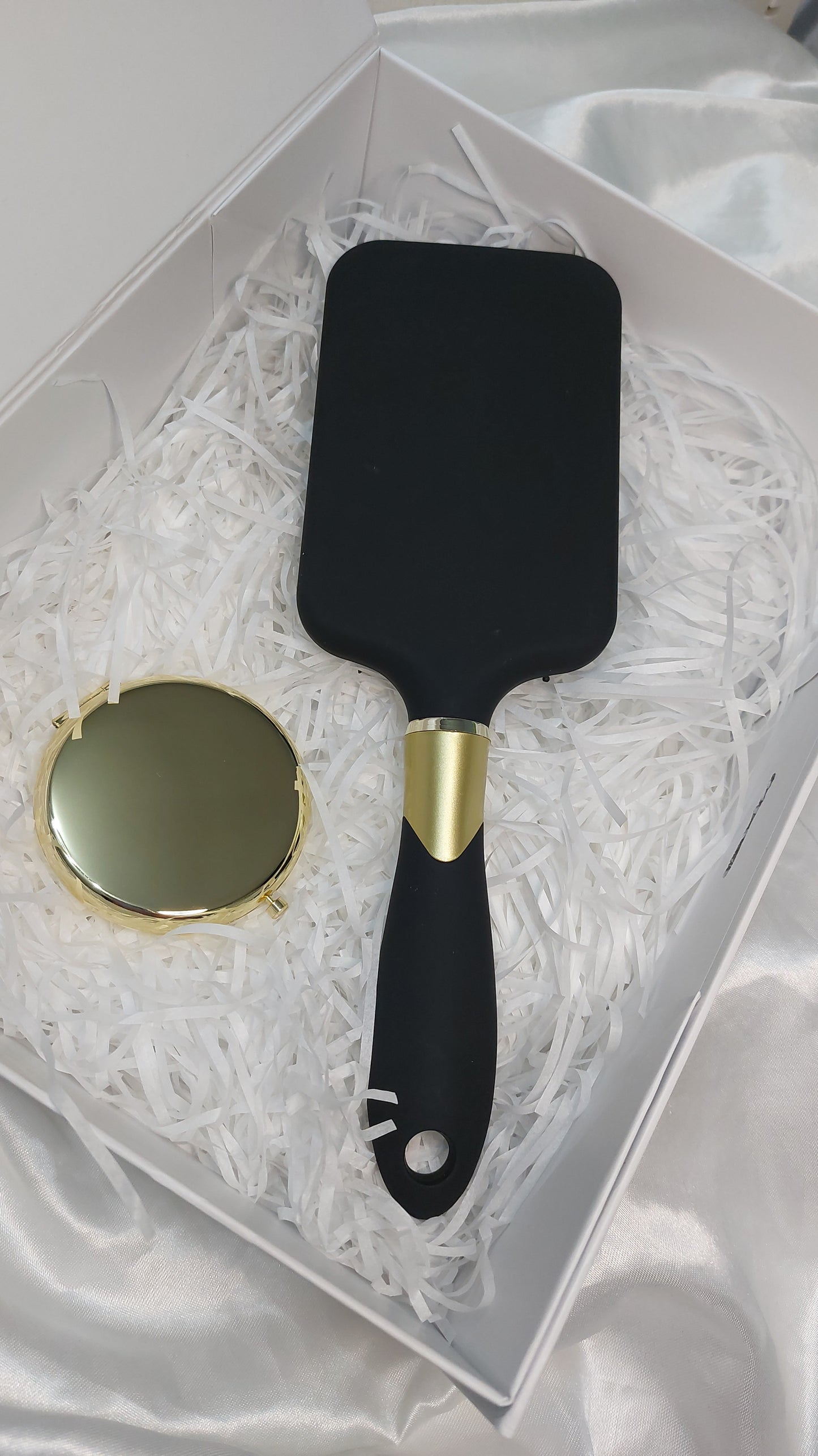 Set oro Spazzola + specchietto