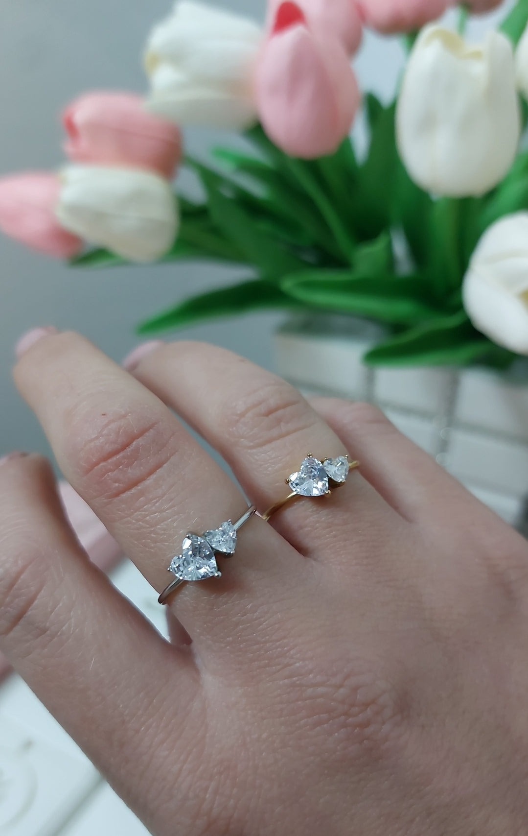 Anello Doppia Fascia con Cuore | Argento Sterling 925 | Pandora Anello Doppia Fascia con Cuore | Argento Sterling 925 | Pandora