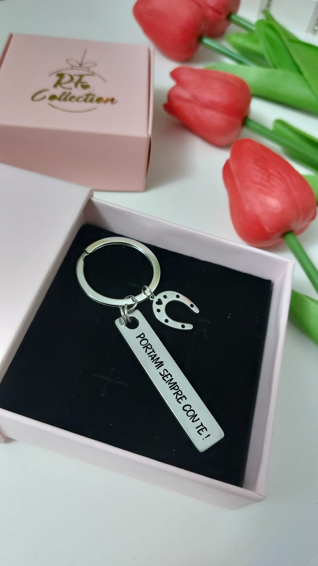 Portachiavi piastrina incisa