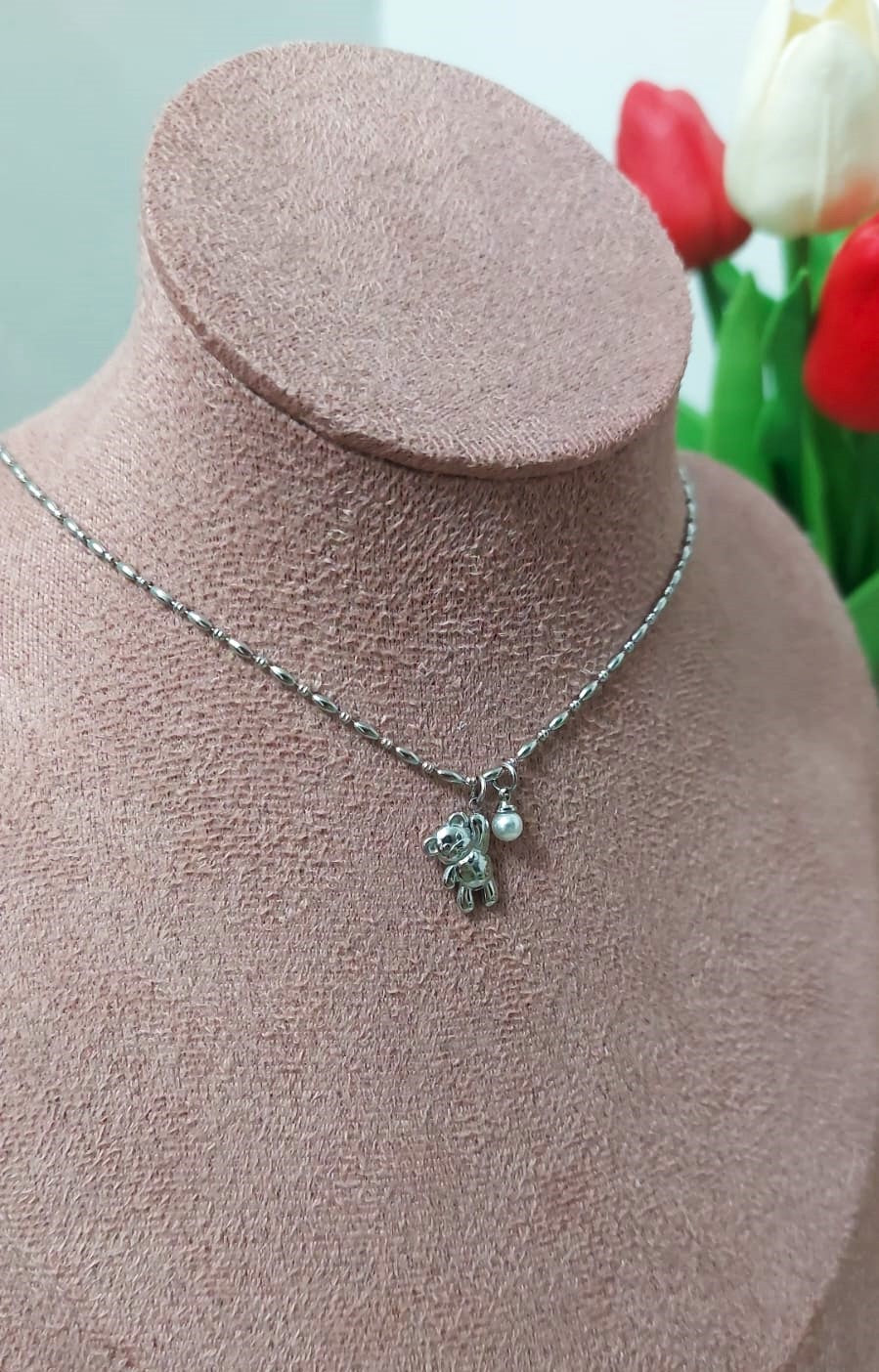 Collana Teddy Mini Silver