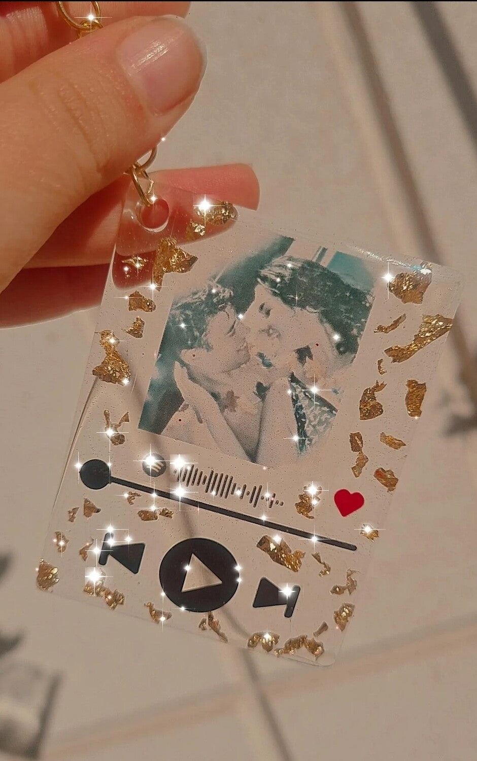 PORTACHIAVI SPOTIFY CON FOTO