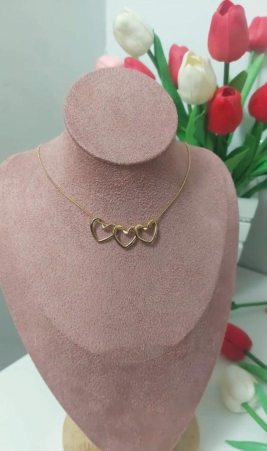 Collana AMORINA tris love gold