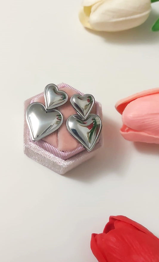 Orecchini CUORICINI  silver