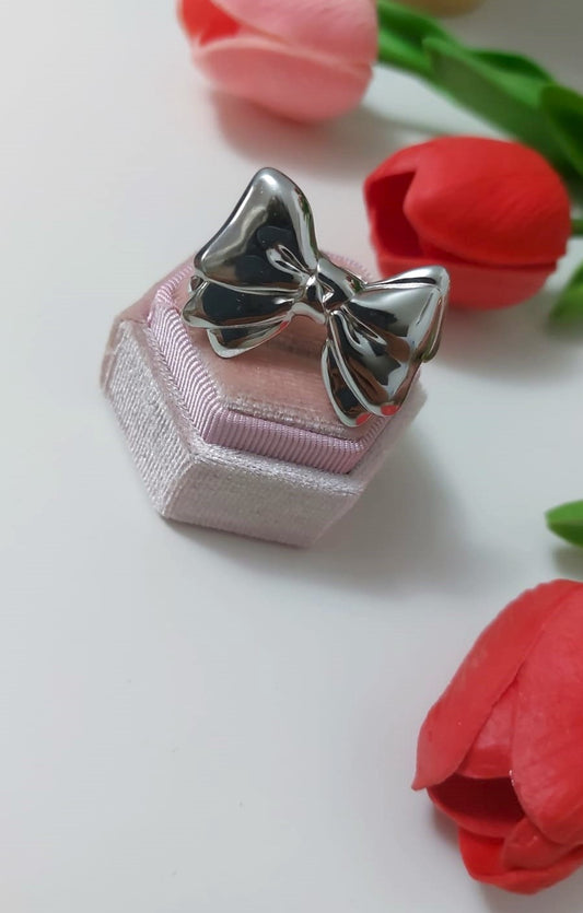 Anello Big Fiocco Silver