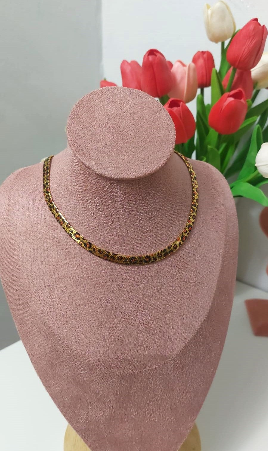 Collana snake leopard gold