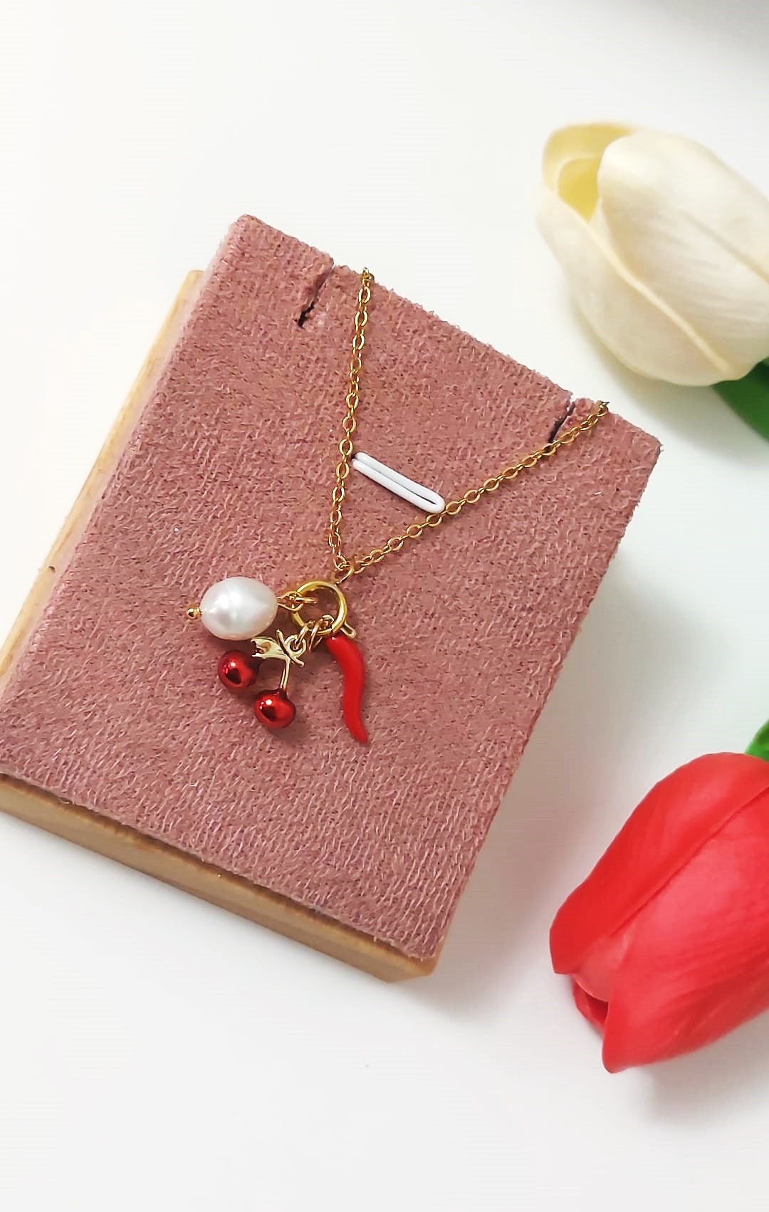 Collana Ciliegia charm