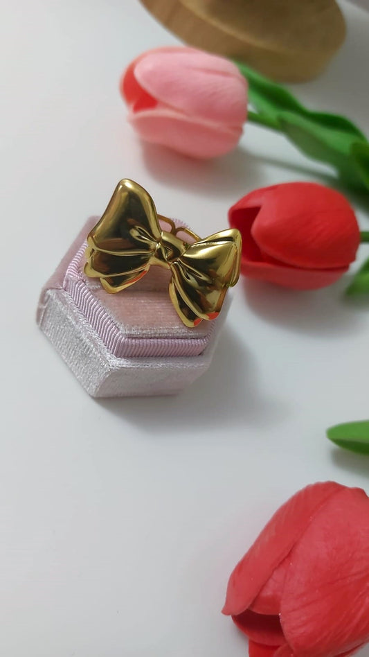Anello Big Fiocco Gold