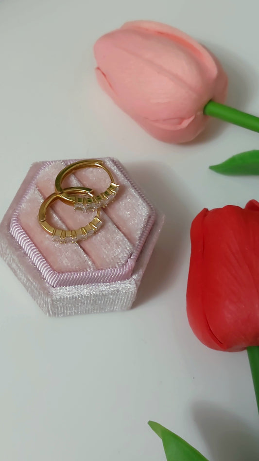 Cerchietti con zirconi gold