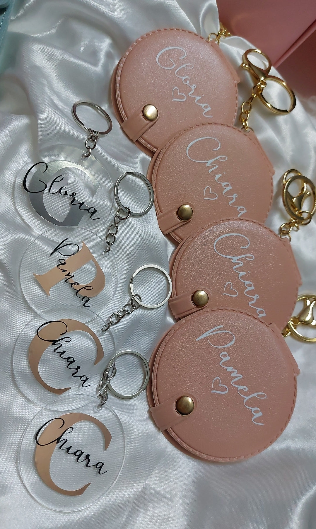 Portachiavi In Metallo / Ecopelle Con Incisione / Inciso In Molti - Foto 2