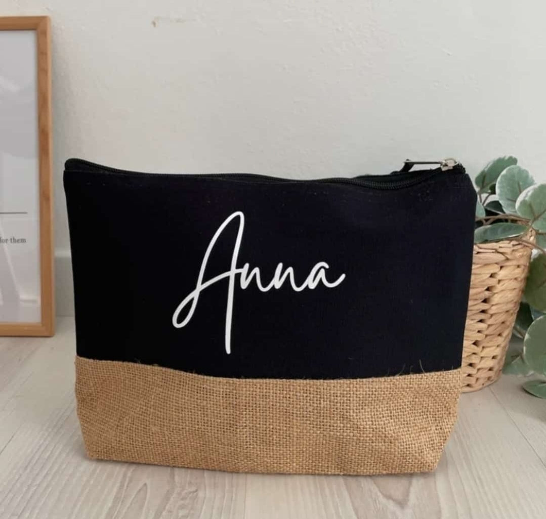 Pochette juta personalizzata