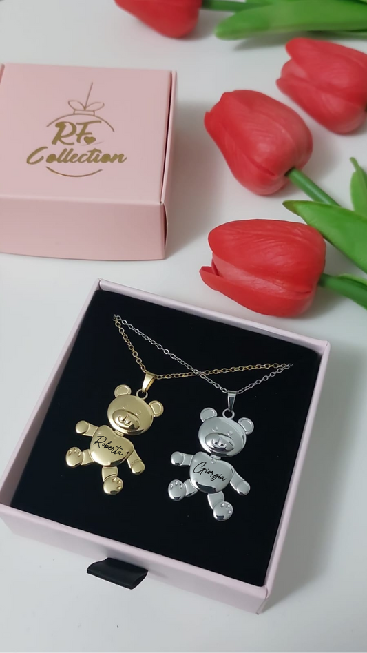 COLLANA BIG TEDDY INCISIONE