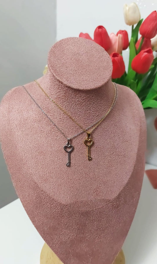 Collana Chiave Del Mio Cuore silver