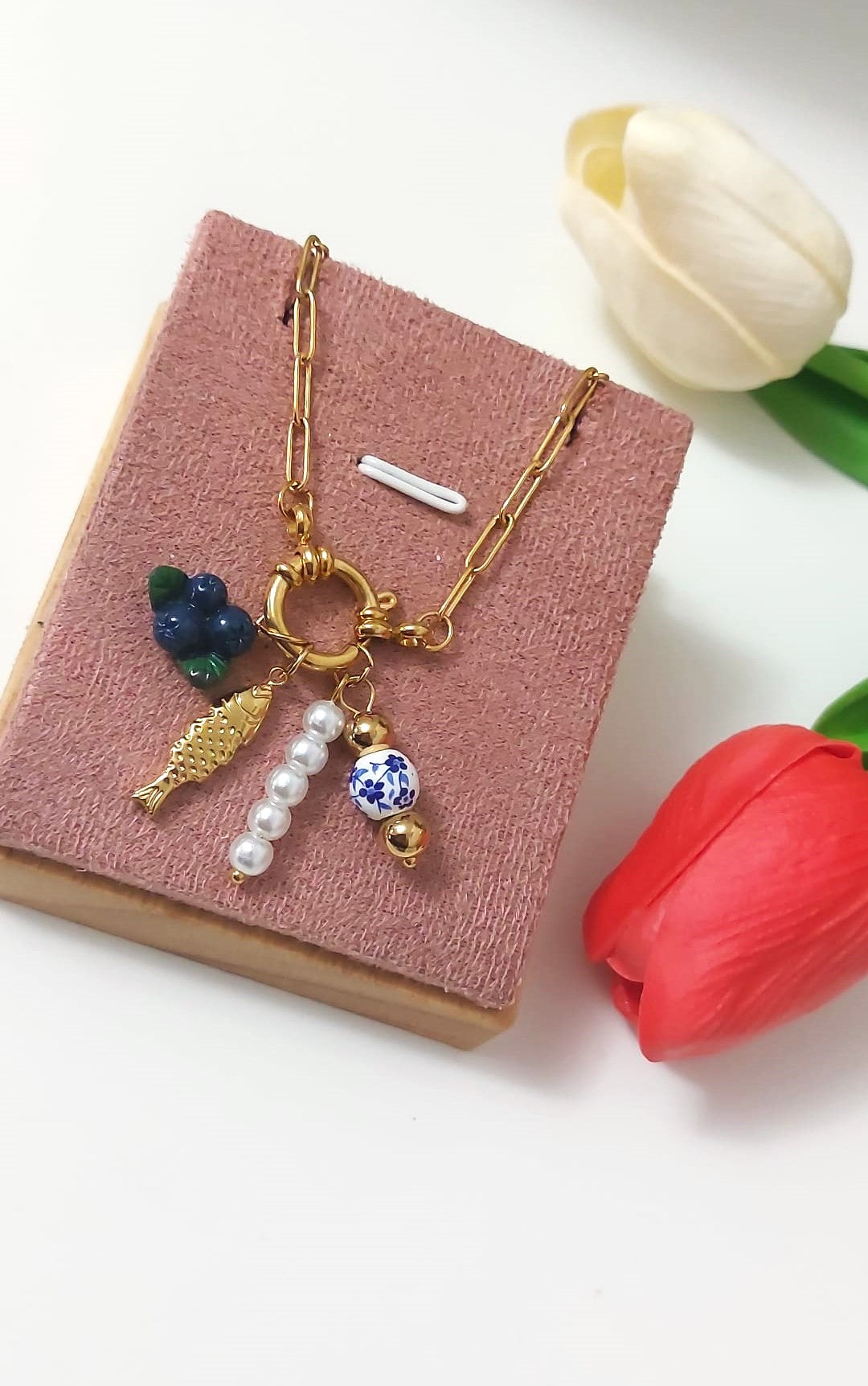 Collana Enza blue
