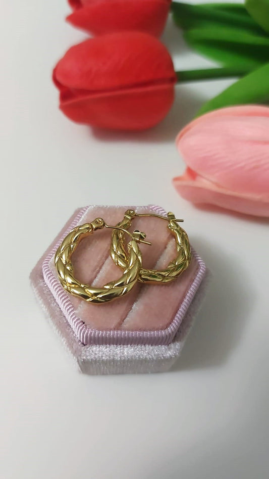 Orecchini  Treccia Gold