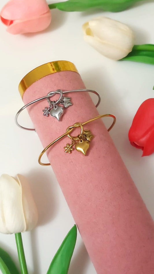Bracciale rigido cuore