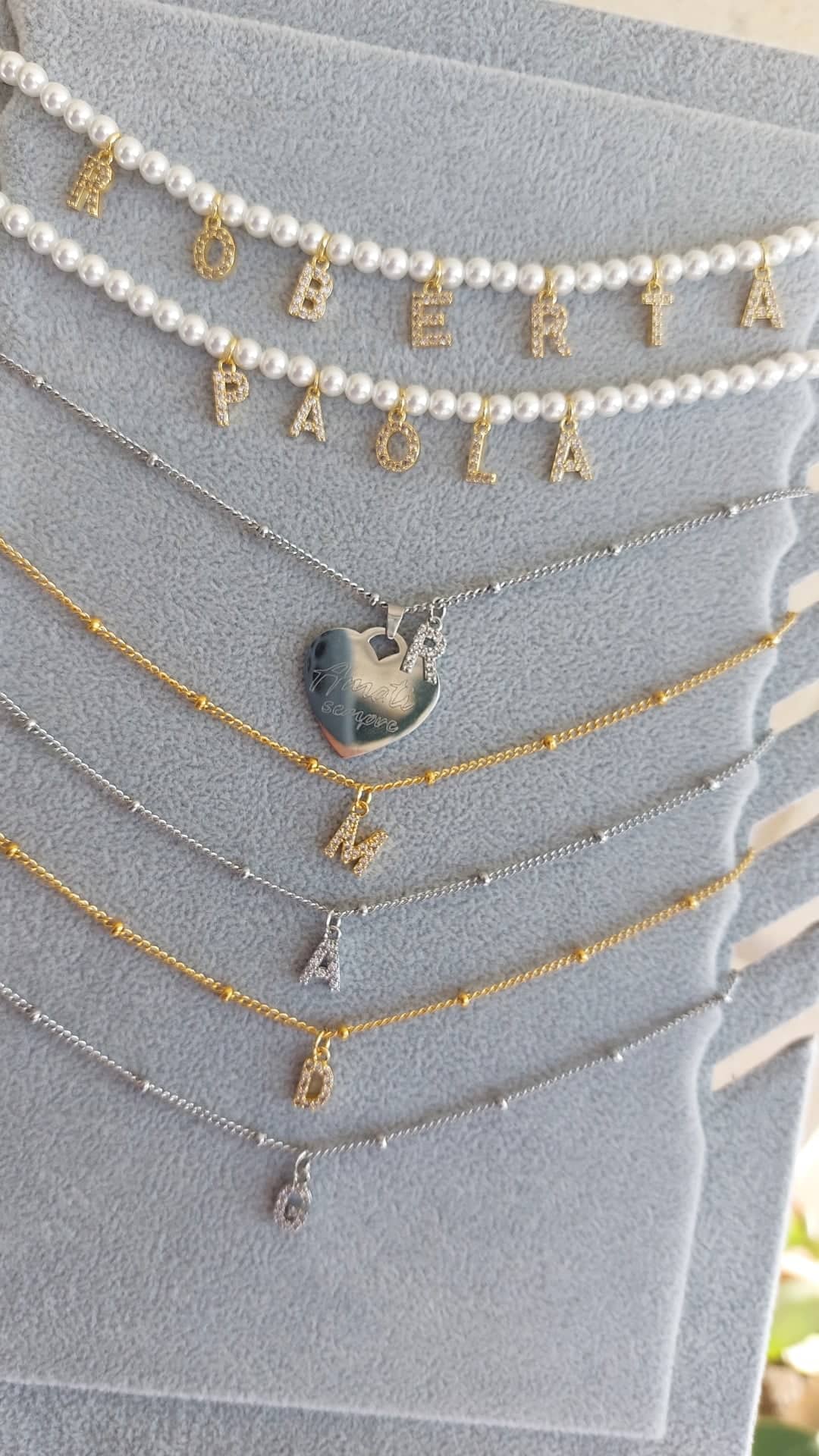 COLLANA CON INIZIALE