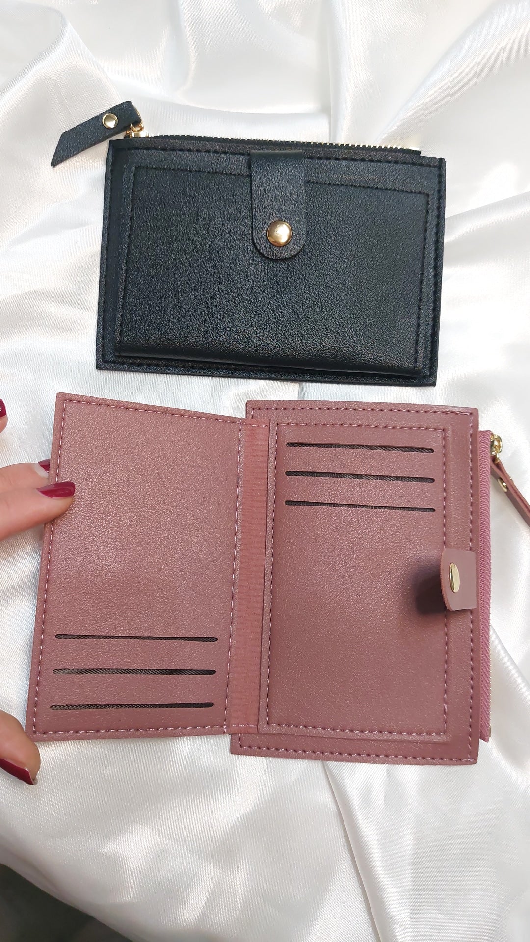 Mini wallet portamonete