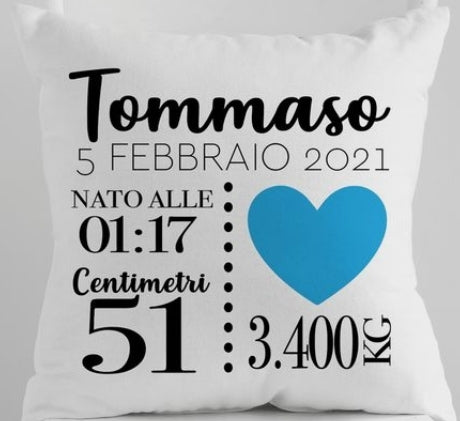 CUSCINO PERSONALIZZATO